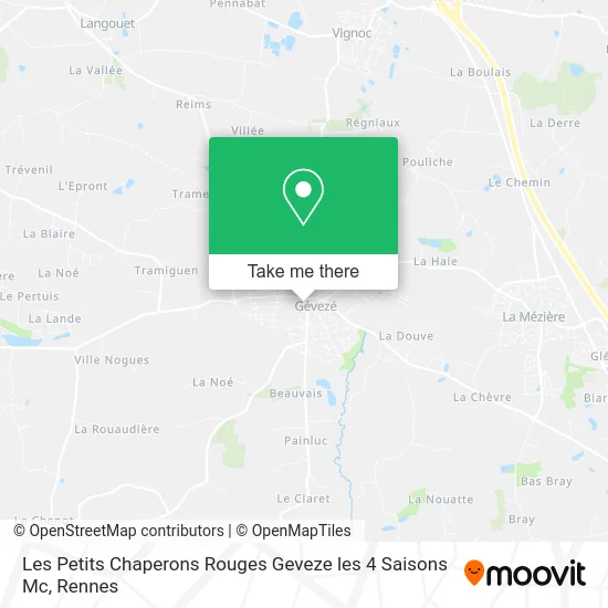 Les Petits Chaperons Rouges Geveze les 4 Saisons Mc map