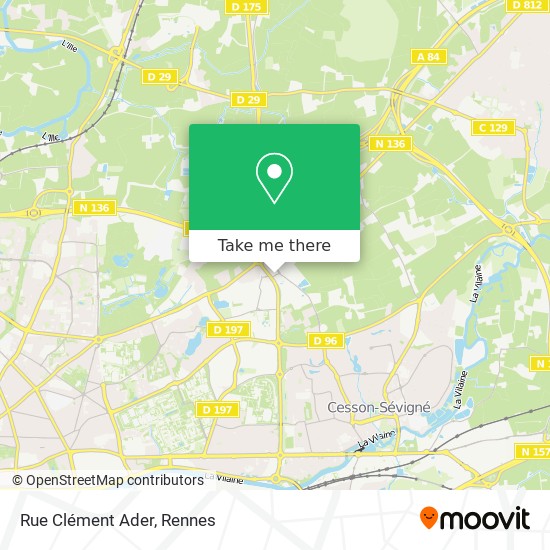 Mapa Rue Clément Ader