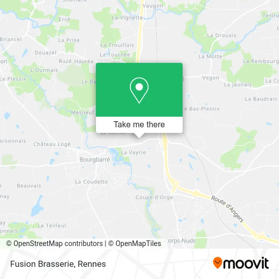 Fusion Brasserie map