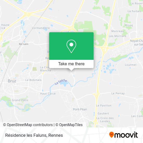 Résidence les Faluns map