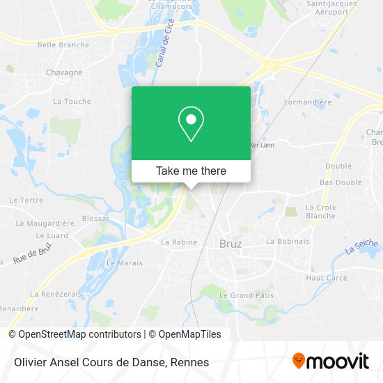 Olivier Ansel Cours de Danse map