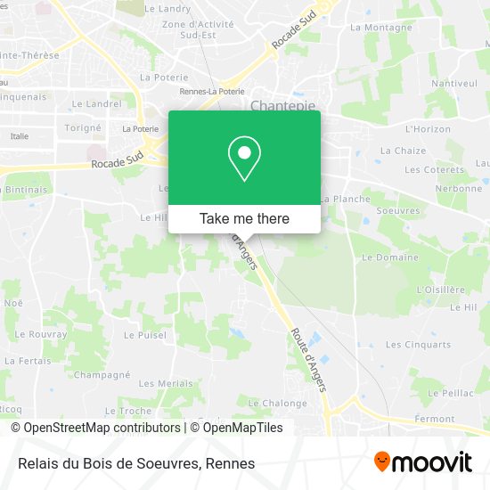 Relais du Bois de Soeuvres map