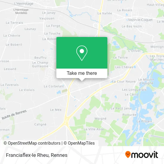 Franciaflex-le Rheu map