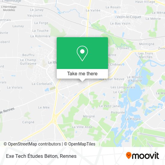Exe Tech Études Béton map