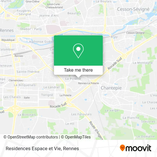 Residences Espace et Vie map