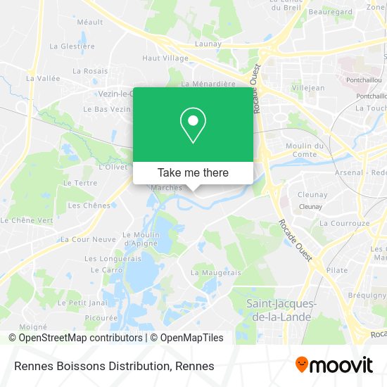 Rennes Boissons Distribution map