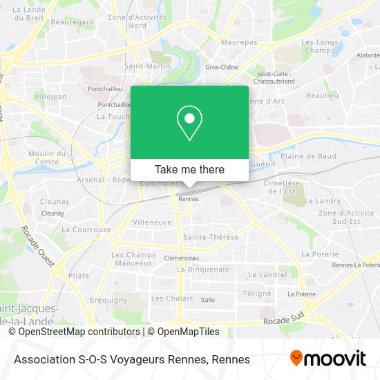 Association S-O-S Voyageurs Rennes map
