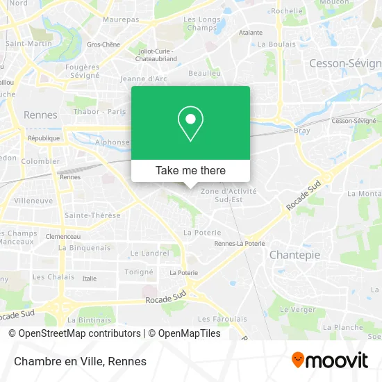 Chambre en Ville map