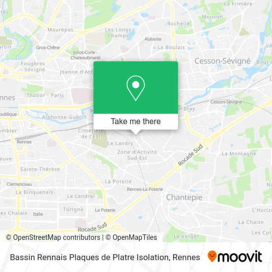 Bassin Rennais Plaques de Platre Isolation map