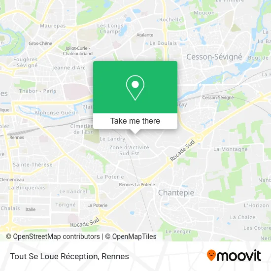 Tout Se Loue Réception map