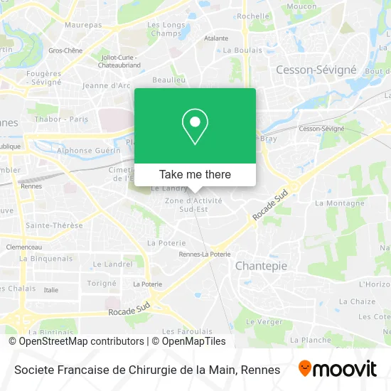 Societe Francaise de Chirurgie de la Main map