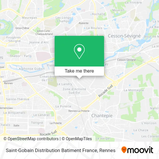 Saint-Gobain Distribution Batiment France map