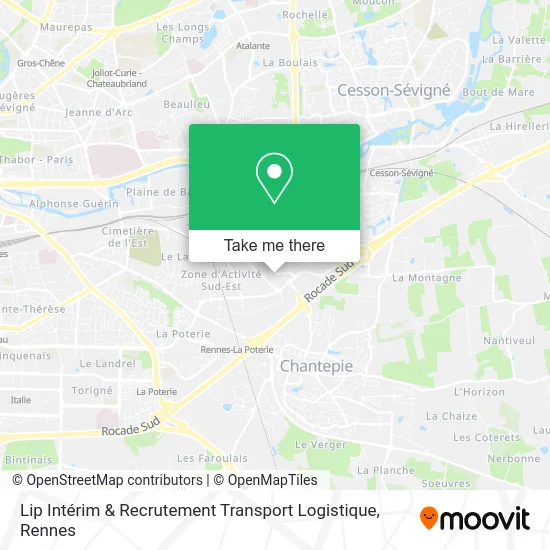 Lip Intérim & Recrutement Transport Logistique map