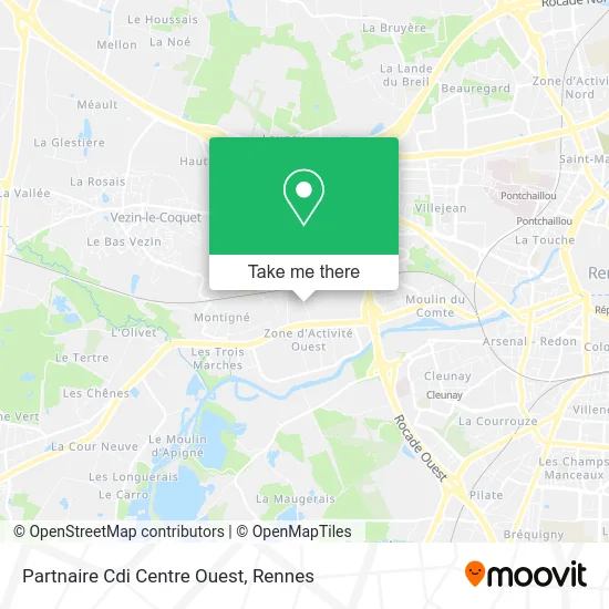 Partnaire Cdi Centre Ouest map