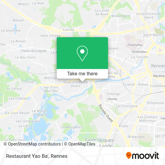 Restaurant Yao Ba' map