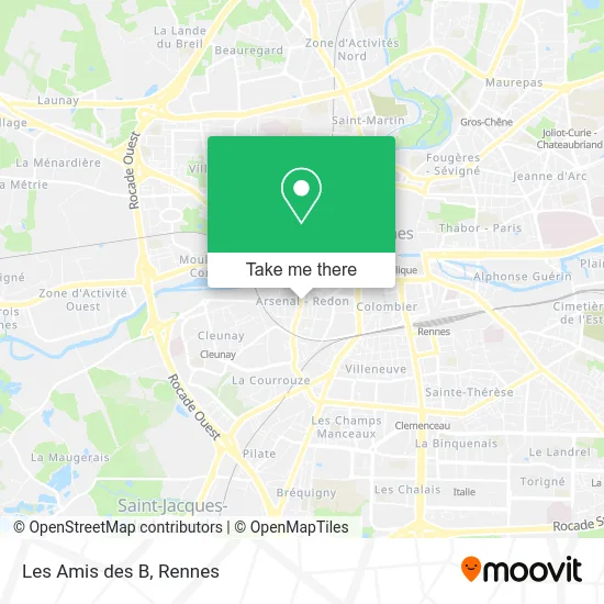 Les Amis des B map