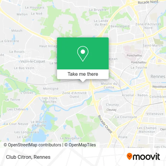 Club Citron map
