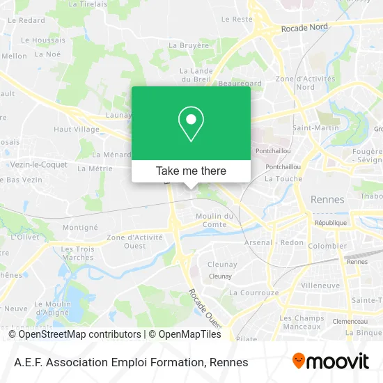 A.E.F. Association Emploi Formation map