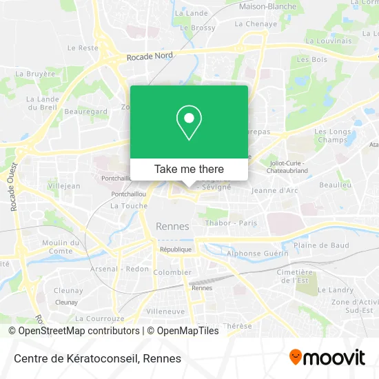 Centre de Kératoconseil map