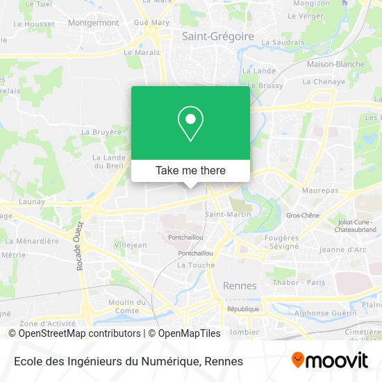Ecole des Ingénieurs du Numérique map