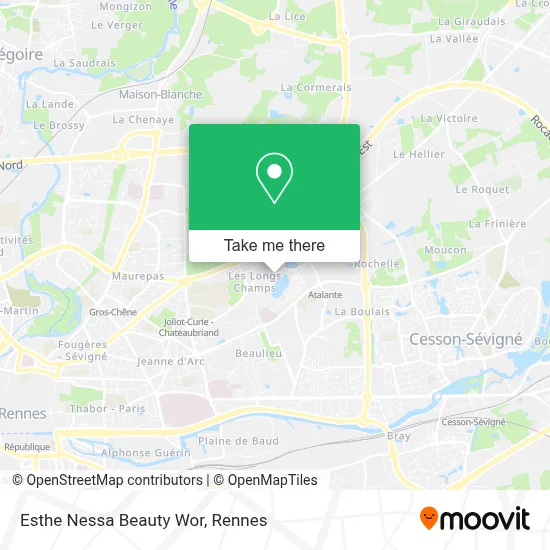 Esthe Nessa Beauty Wor map