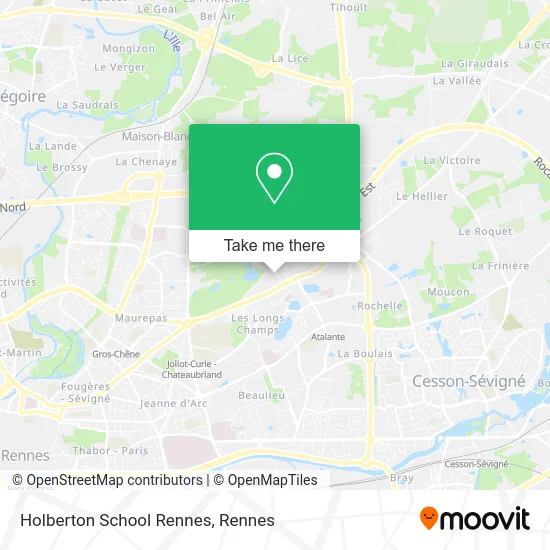 Holberton School Rennes map