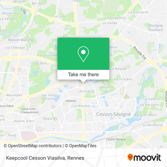 Keepcool Cesson Viasilva map