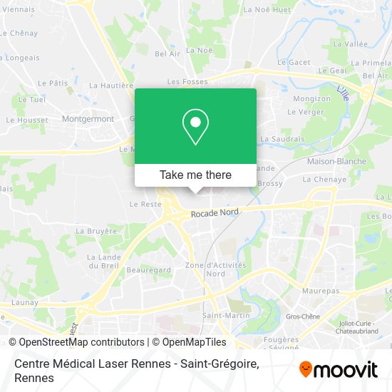 Centre Médical Laser Rennes - Saint-Grégoire map