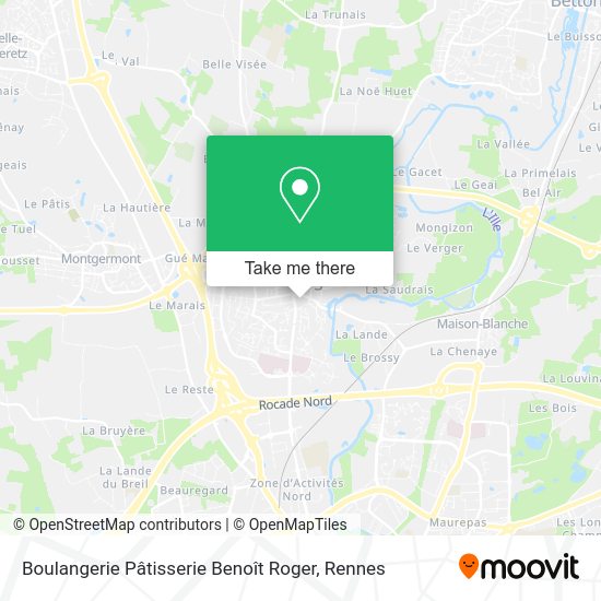 Boulangerie Pâtisserie Benoît Roger map