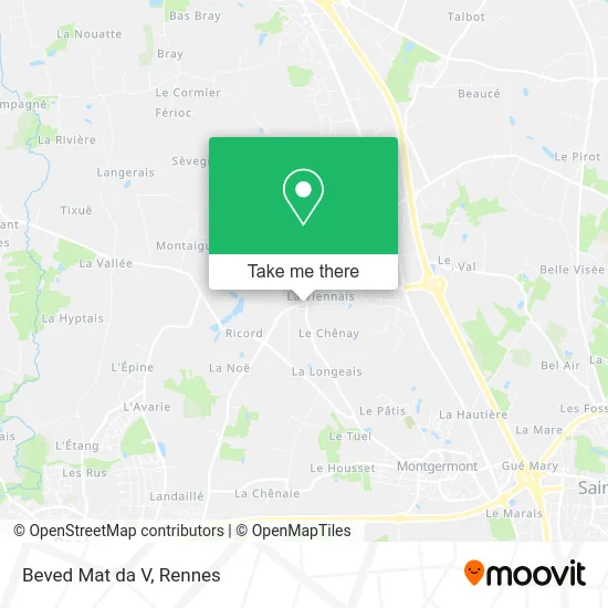 Beved Mat da V map