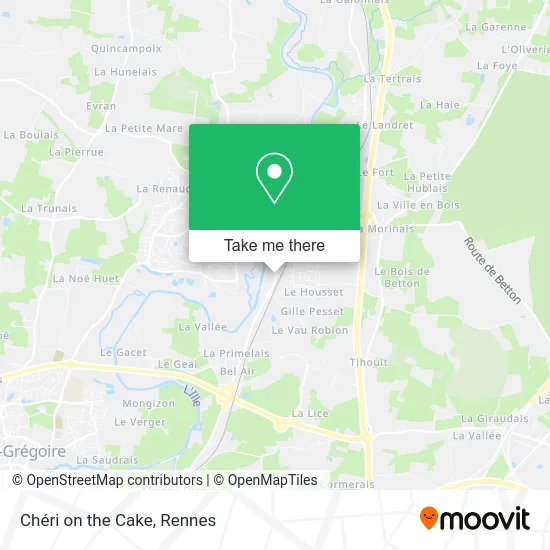 Chéri on the Cake map