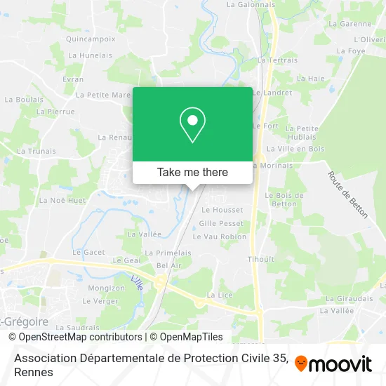 Association Départementale de Protection Civile 35 map