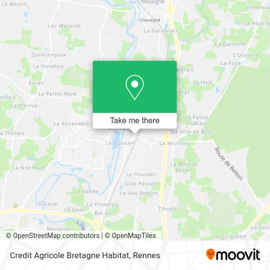 Credit Agricole Bretagne Habitat map