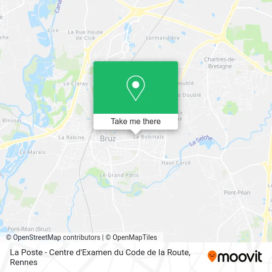 La Poste - Centre d'Examen du Code de la Route map