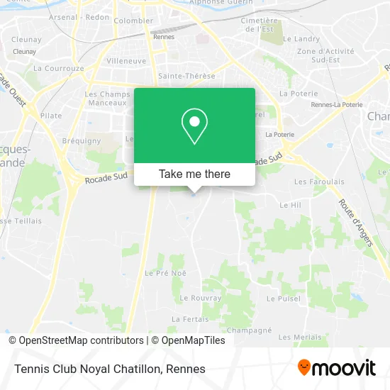 Tennis Club Noyal Chatillon map