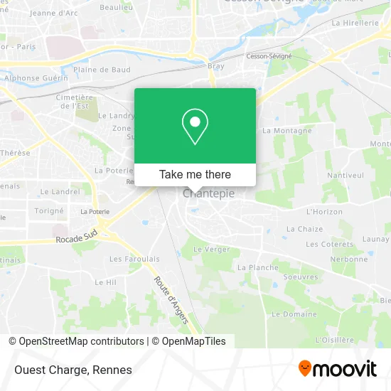 Ouest Charge map