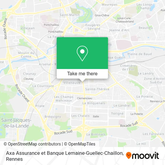 Axa Assurance et Banque Lemaine-Guellec-Chaillon map