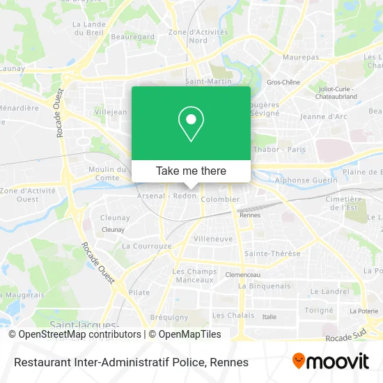 Restaurant Inter-Administratif Police map