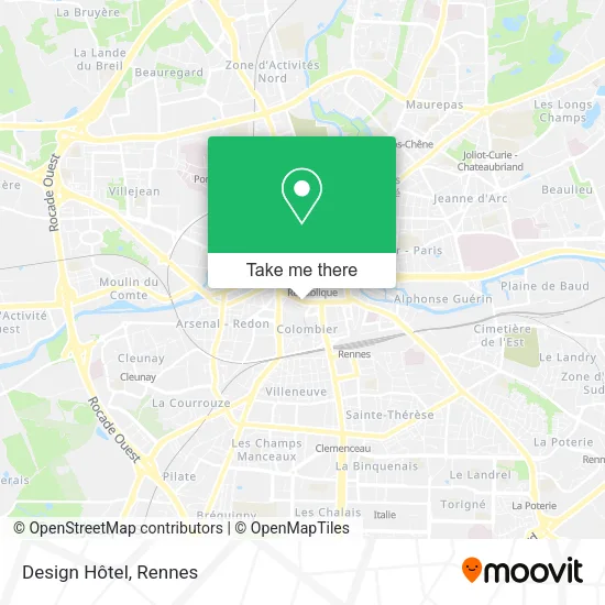 Design Hôtel map