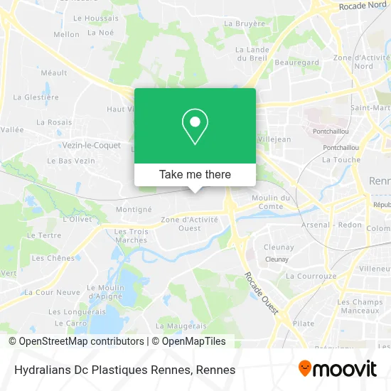 Hydralians Dc Plastiques Rennes map