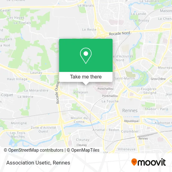 Association Usetic map