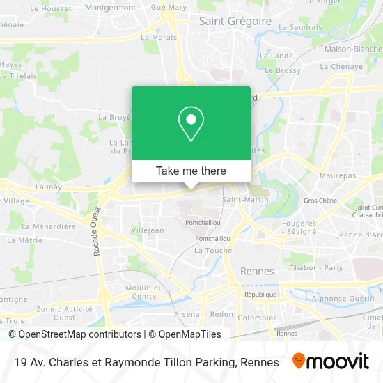 19 Av. Charles et Raymonde Tillon Parking map