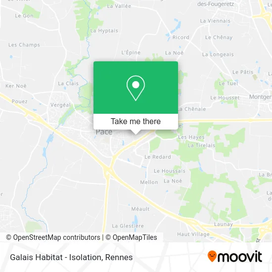 Galais Habitat - Isolation map