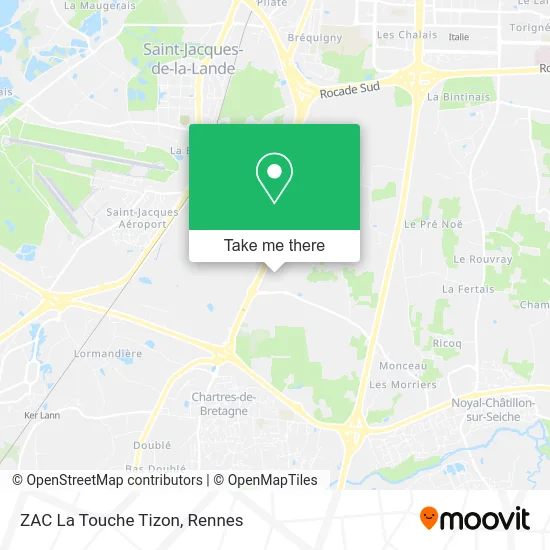 ZAC La Touche Tizon map