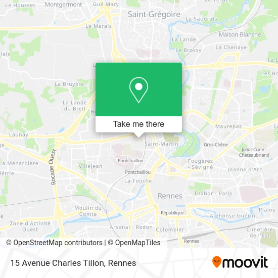 15 Avenue Charles Tillon map