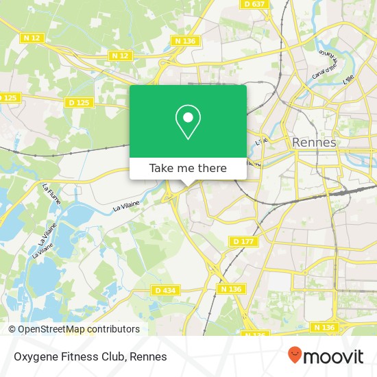 Mapa Oxygene Fitness Club