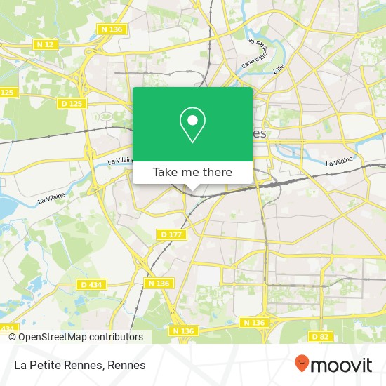 La Petite Rennes map