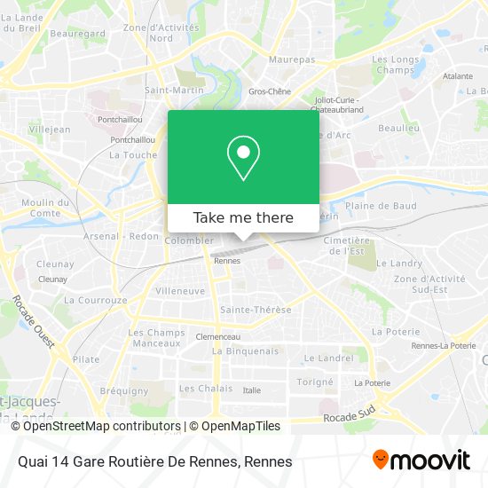 Quai 14 Gare Routière De Rennes map