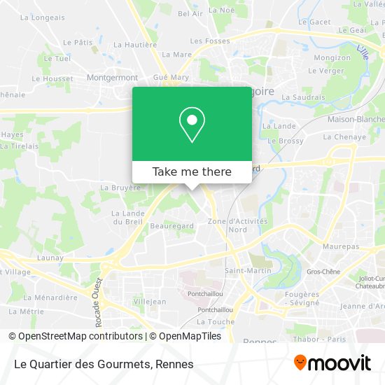 Le Quartier des Gourmets map