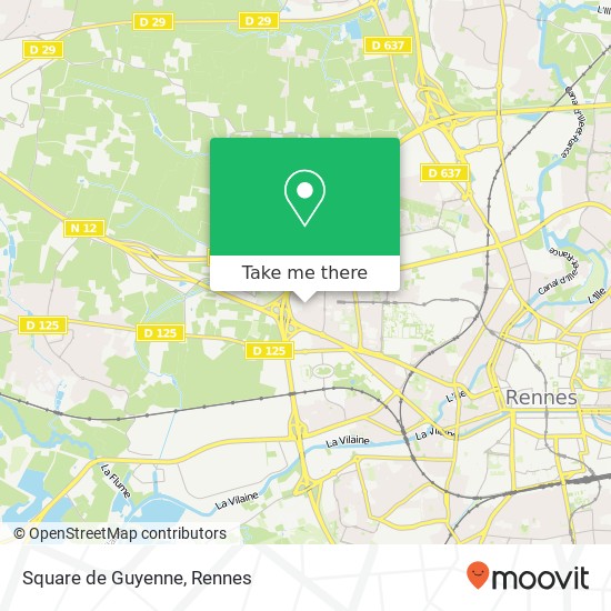 Mapa Square de Guyenne